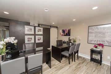 Phoenix apartment for rent - a dining room with a table and chairs