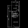 Floor plan for 1 bed, 1 bath, 692 sqft