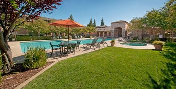 Resort-style swimming pool
