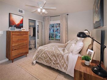 Ceiling fans in common areas and bedrooms