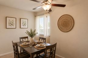 Dundalk apartment for rent - A dining room with a table set for a meal.