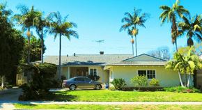 Los Angeles apartment for rent - A house with a car parked in front of it.