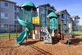 Parker apartment for rent - Playground with grass by apt buildings Parker Co Apt Rentals 