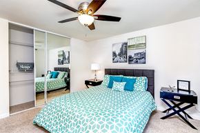 Bellevue apartment for rent - Bedroom With Ceiling Fan at Kelsey Ridge, Bellevue, 98005