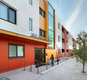 San Diego apartment for rent - Entry to building l Mission Apartments in San Diego CA