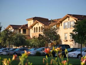 Pomona apartment for rent - Exterior Building and Parking   l Portofino Villas Apartments  in Pomona CA 
