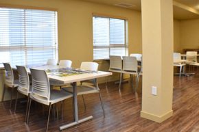Englewood apartment for rent - Rows of Tables and Chairs Traditions at Englewood Senior Apts for rent in Englewood CO 80113