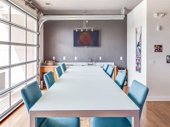 Conference room with tv