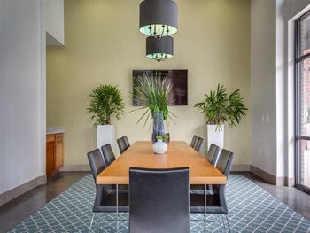 Conference room with television