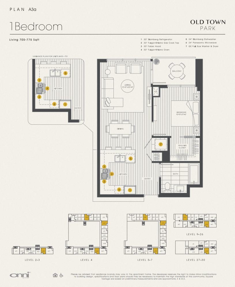 Floor plan for 1 bed, 1 bath, 760 sqft