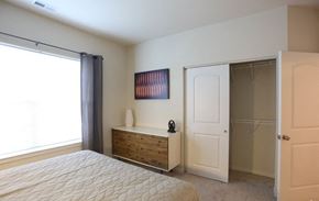 St. Louis apartment for rent - Bedroom with Master Closet, Luxury Apartments in Maryland Heights, Aventura at Maryland Oaks
