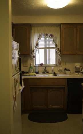 Middleburg Heights apartment for rent - a kitchen with a sink and a window