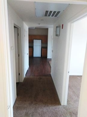Porterville apartment for rent - Hallway to living space.