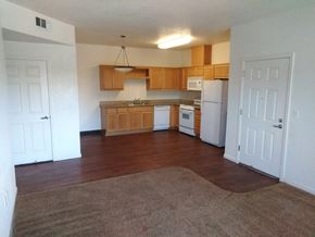 Porterville apartment for rent - Open Living Room/Kitchen with appliances