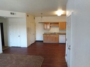 Porterville apartment for rent - Open Living Room/Kitchen with appliances