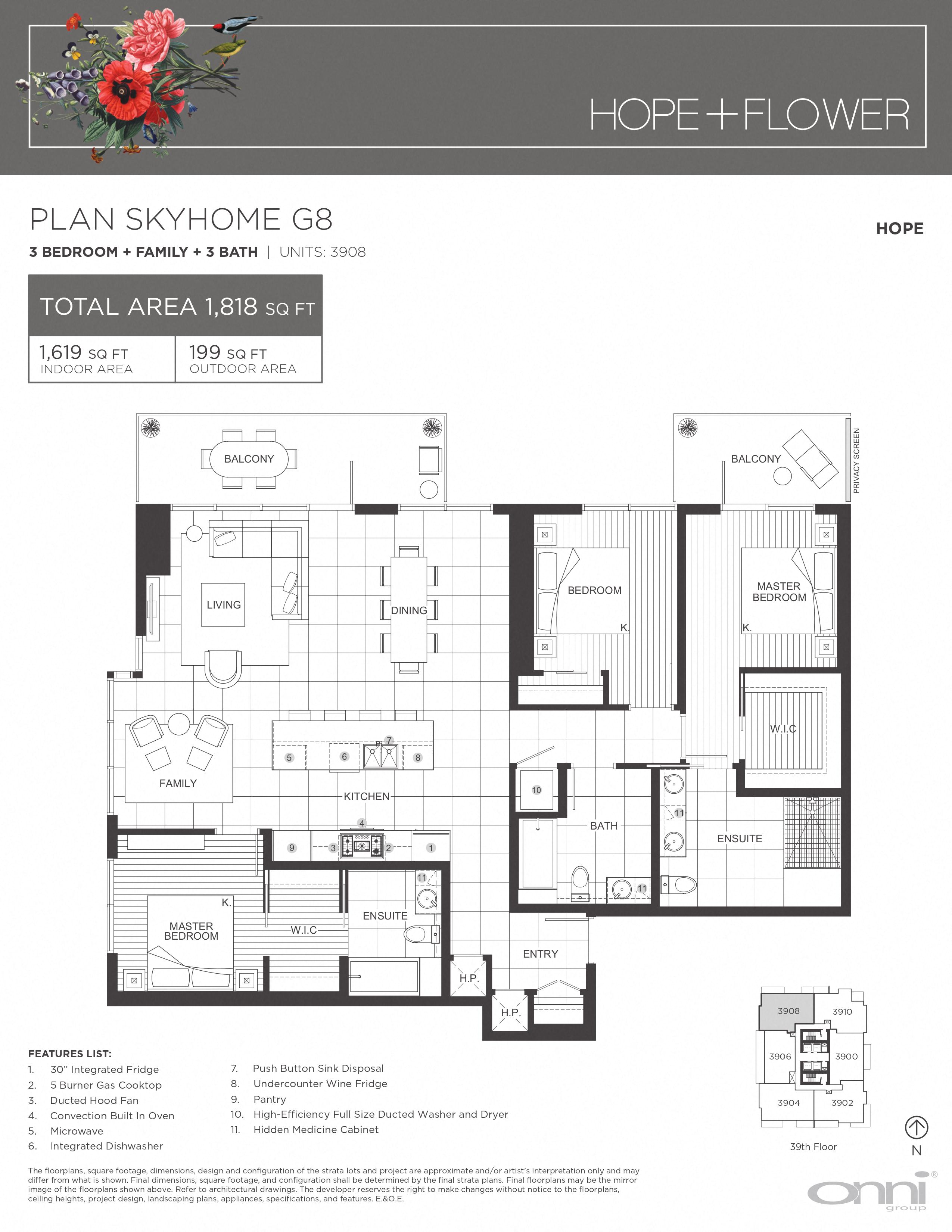 Floor plan for 3 beds, 3 baths, 1619 sqft