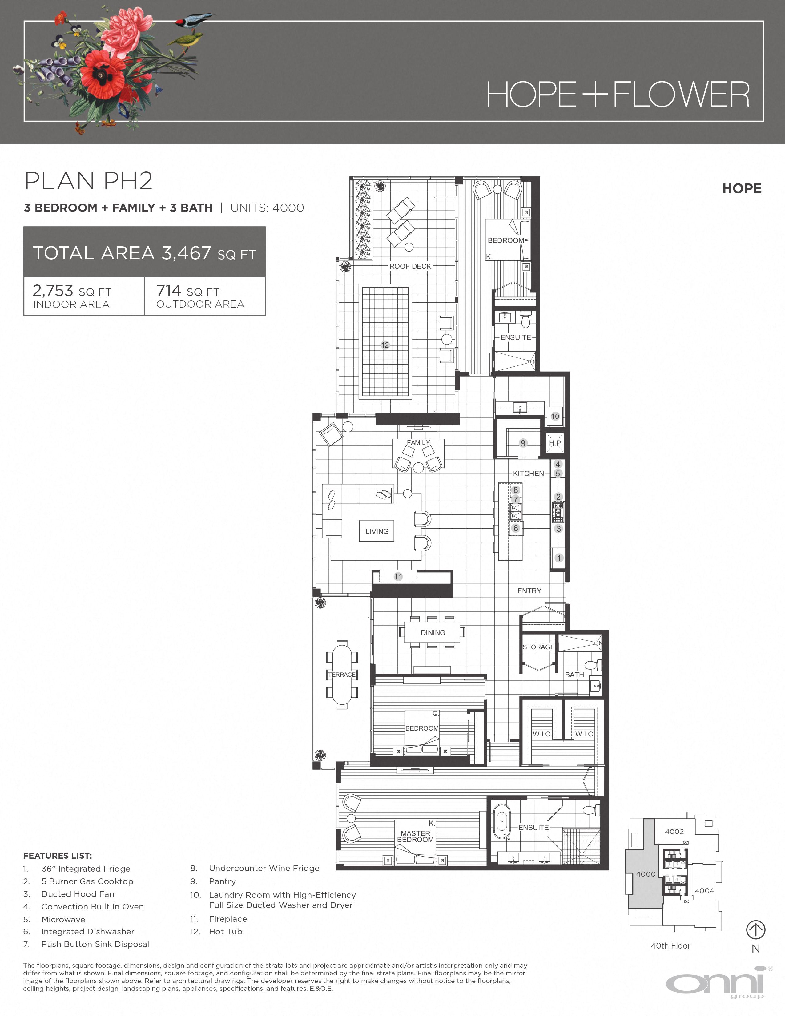 Floor plan for 3 beds, 3 baths, 2753 sqft