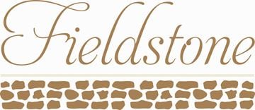 Blacksburg apartment for rent - The image displays the word "Fieldstone" in a cursive font, with a decorative line beneath it and a pattern of stones below that line.