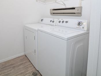 Full size washer/dryer connections