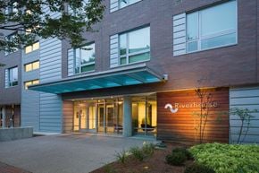 Winooski apartment for rent - outside of riverhouse building facade