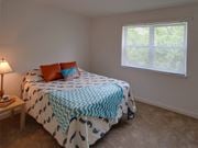 Dundalk apartment for rent - a bedroom with a bed and two windows