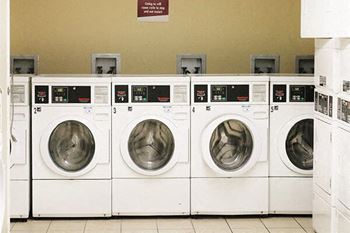 Laundry facilities throughout community