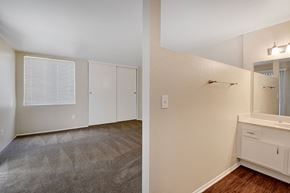 Santa Ana apartment for rent - Wall divider in master bedroom at LAKE DIANNE, Santa Ana, CA