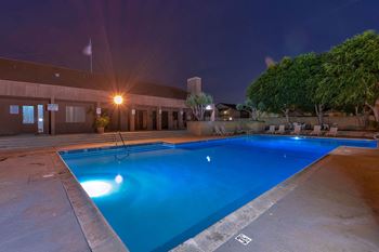 Blue cool swimming pool