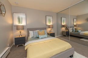 San Anselmo apartment for rent - Parkside Apartments bedroom and closet view