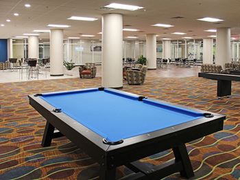 Conference center with pool table