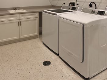 Washer and dryer in each suite