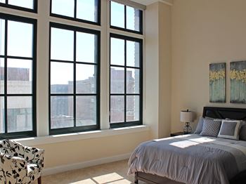 Expansive windows for natural light