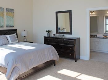 Carpeted bedrooms