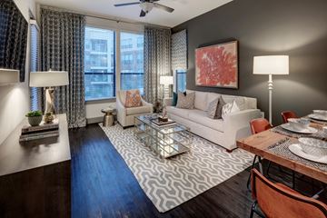 Katy apartment for rent - a living room with a couch and a table