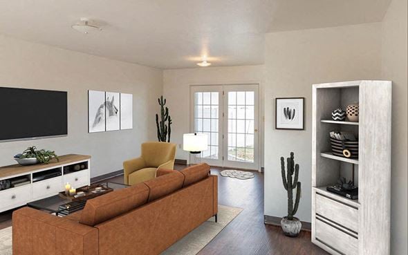 Malmstrom Afb apartment for rent - a living room with a couch and a tv