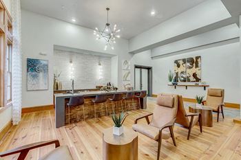Newly renovated lounge and business center