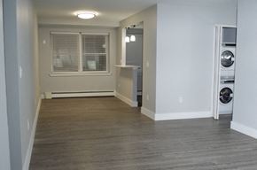 Philadelphia apartment for rent - A room with a window and a washing machine.