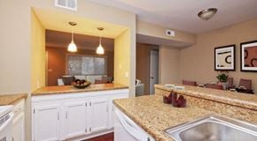 Charlotte apartment for rent - a kitchen with a sink and a counter top
