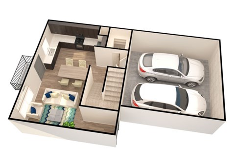 Floor plan for 3 beds, 2 baths, 1785 sqft