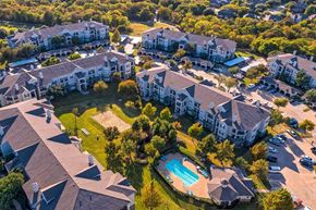 Allen apartment for rent - birds eye of exterior apartment complex