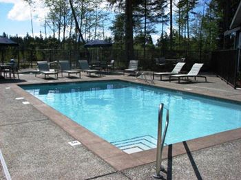 Open air heated pool and spa