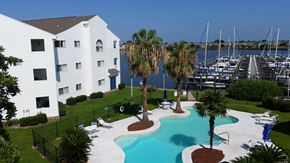 Slidell apartment for rent - Aerial View Of Pool at Anchorage Apartments, Louisiana