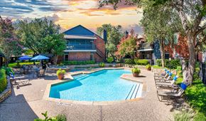 Plano apartment for rent - the preserve at ballantyne commons pool and resort style swimming pool with lounge chairs