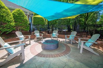 Autumn park apartments fire pit