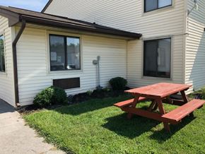 Martinsburg apartment for rent - a picnic table in the back yard of a house