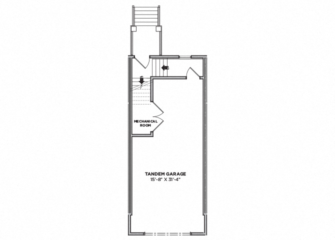 Floor plan for 2 beds, 2.5 baths, 1050 sqft