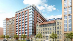 Washington apartment for rent - a rendering of an apartment building in a city