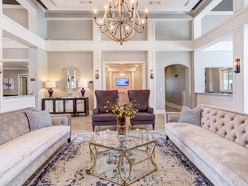 Fort Worth apartment for rent - a living room with two couches and a coffee table