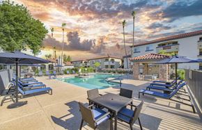 Scottsdale apartment for rent - our apartments offer a swimming pool with tables and chairs