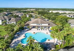 Orlando apartment for rent - an aerial view of the pool at the resort at longboat key club